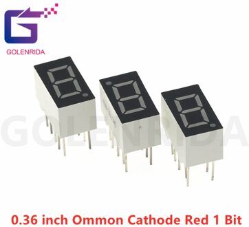 5Pcs Digitale Buis Segment Gemeenschappelijke Kathode Rood 1 Bit Digitale Buis 0.36 Inch Rode Led Display 3611AS