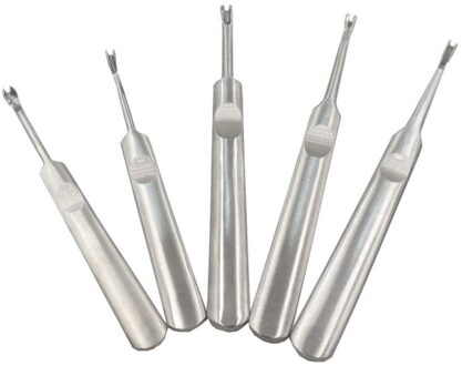 5Pcs Diy Hand Rvs U V Vormige Lederen Stiksels Groover Skiving Edge Beveler Tool Kit Leathercraft Tool Sets