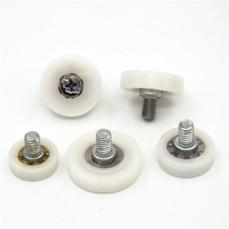 5pcs Document Drawer Bearing Pulley Cabinet Moving Door Plastic pulley positioning tiepigui roller wheel sliding furniture