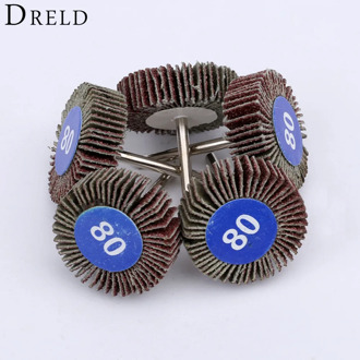 5Pcs Dremel Accessories Sandpaper Sanding Flap Polishing Wheels Sanding Disc Set Shutter Polishing Wheel For Rotary Power Tools