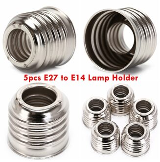 5Pcs E27 Om E14 Lamphouder Converter Socket Light Bulb Lamp Holder Adapter Plug