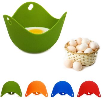 5Pcs Ei Stroper Siliconen Ei Pocheren Cups Met Ring Omstanders Perfect Gepocheerd Ei Maker Voor Ovens, magnetron En Instant Pot