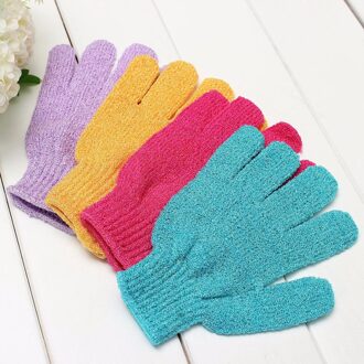 5Pcs Exfoliërende Bad Douche Handschoen Voor Peeling Mitt Handschoen Voor Bad Douche Scrub Handschoenen Spons Bad Douche Wassen Huid spa