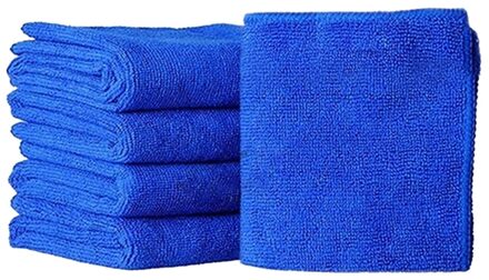 5pcs Fabulous Grote Blauwe Wassen Doek Car Auto Care Microfiber Cleaning Handdoeken
