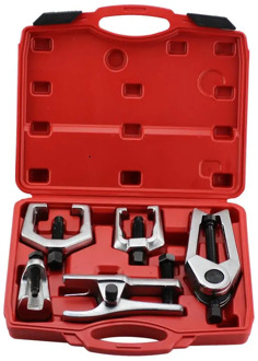 5pcs Front End Service Tool Kit Ball Head Extractor Ball Joint Separator Tie Rod Remover Tool Set Pitman Arm Puller Remover