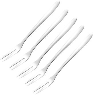 5Pcs Fruit Vork Bestek Set Luxe Rvs Goud Cake Dessert Vorken Mooie Mini Vork Gebruikt Voor Party Slak vork Restaurant