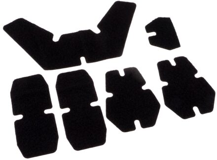 5Pcs Game Helm Sticker Patch Set Voor WST-AF Helmen zwart