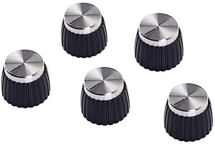 5Pcs Gitaar Knoppen 6 Mm Knurled Shaft Insert Dia Potentiometer Bedieningsknoppen Switch Knoppen