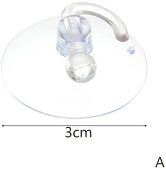 5Pcs Glas Raam Muur Haken Hanger Keuken Badkamer Cup Sterke Zuigkracht 30/50Mm Sukkels 30MM 5stk