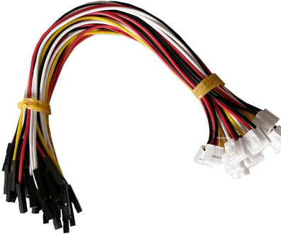 5PCS Grove Female-4PIN Dupont CABLE 2.0mm-2.54mm connector wire Special connection for sensor 24AWG 20CM