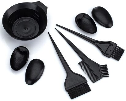 5Pcs Haar Sterven Tools Set DIY Haarkleuring Kappers Borstels Kammen Mengkom Pro Salon Haarverf Tint Haar styling Tool Kit