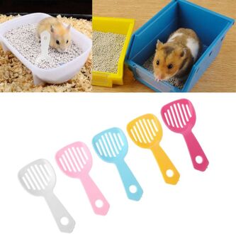 5Pcs Hamster Bad Lepel Kattenbakvulling Scooper Kleine Huisdier Zand Lepel Schoonmaken Tool