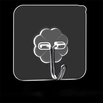 5Pcs Hanger Haak Zuignap Zelfklevende Muur Vacuüm Sucker Heavy Badkamer Transparentload Rek Roestvrij Staal Zuignap