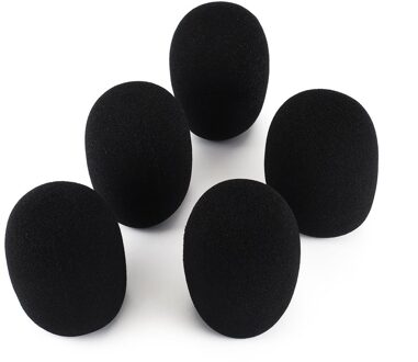 5Pcs Headset Vervanging Foam Microfoon Cover Mic Cover Voorruit Headset Wind Shield Pop Filter Microfoon Cover Foam Onleny/