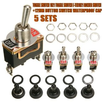 5Pcs Heavy Duty Auto Boot Rocker Schakelaar 15A 250V 2Pin Spst On/Off Tuimel Met waterdichte Boot Spst Rocker Switch