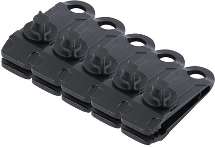 5Pcs Herbruikbare Linoleum Tent Clips Tanden-Vormige Tent Tarp Dekzeil Clip Waterdicht Unieke Vergrendeling Klem Gesp Camping Gereedschap zwart