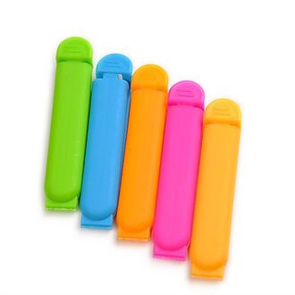 5pcs Herbruikbare Plastic Zak Clip Voedsel Snack Verse Houden Vochtwerende Afdichting Clip Opslag Helper Nuttig Thuis Gereedschap