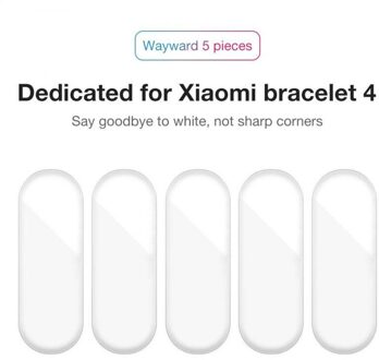 5Pcs Hydrogel Beschermende Clear Screen Zachte Film Voor Xiaomi Mi Band 4 Bescherming Film Hd Full Screen Voor Mi band 4