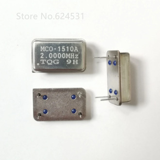 5pcs In-line active crystal OSC DIP-4 rectangular clock vibration full size 2MHZ 2.000MHZ