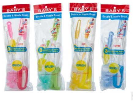 5Pcs In Pack Baby Zuigfles Melk Fles Spons Borstel Cup Borstel Fles
