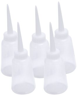 5Pcs Industriële Plastic Lijm Gel Olie Knijpfles Dispenser 150Ml