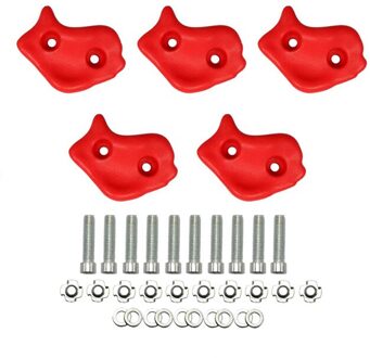 5Pcs Kleurrijke Kinderen En Volwassen Rock Muur Houdt Klimmen Rock Muur Grips Voor Indoor En Outdoor Speeltuin Spelen Set reeks 1