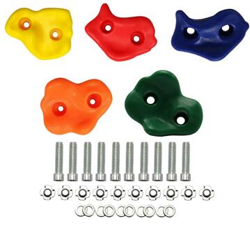 5Pcs Kleurrijke Kinderen En Volwassen Rock Muur Houdt Klimmen Rock Muur Grips Voor Indoor En Outdoor Speeltuin Spelen Set reeks 3