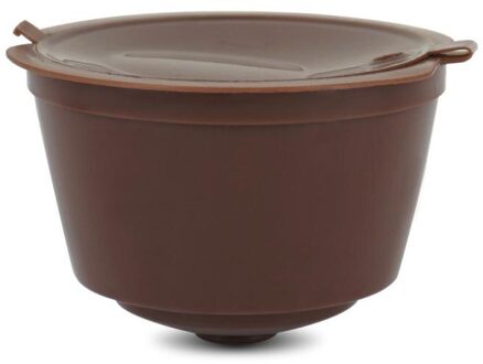 5Pcs Koffie Capsule Voor Nestle Dolce Gusto Capsule Herbruikbare Cafe Gereedschap Voor Nespresso Hervulbare Capsule Koffie Filter Keuken bruin 5stk