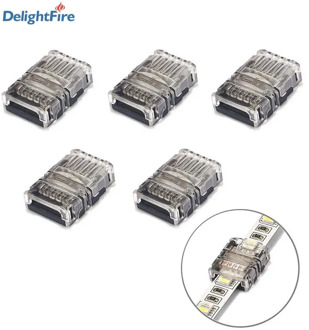 5pcs LED Connector 2/3/4/5pin Strip Connector For RGB RGBW RGBWW 2835 3528 5050 LED Strip Light Wire Terminal Splice Connector