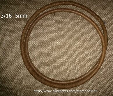 5Pcs Lederen Riem Zanger Trapnaaimachine -3/16 "(5Mm) 66-68 Inch (167.5 - 173 Cm) Lange 25Pcs Deelnemen Haak