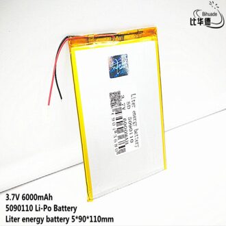 5Pcs Liter Energie Batterij 3.7V,6000Mah 5090110 (Polymeer Lithium-Ion Batterij) li-Ion Batterij Voor Tablet Pc 8 Inch 9 Inch 10 Inch