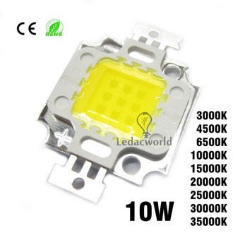 5pcs/lot 10W High Power LED Chip SMD COB Beads 45mil 30mil Warm White Nature White Cold White 3000K 4500K 6500K 10000K-35000K