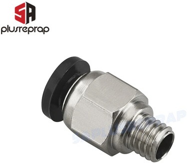 5pcs/lot Black Straight Connector Tube OD 4mm M6 Push In To Connect Fitting for 3D Printer 1.75mm Filament