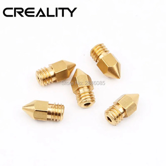 5Pcs/lot Brass Mk8 Nozzle Print Head 0.4mm For 1.75MM Filament MakerBot Replacement Print Head Extrude CREALITY 3D