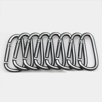 5Pcs/Lot D-Type Aluminum Alloy Carabiner Buckle Camping Equipment Backpack Buckle Water Bottle Hanging Buckle Snap Hook Keychai