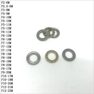 5Pcs/Lot F2-6M F2.5-6M F3-6M F3-7M F3-8M F4-9M F5-10M F5-11M F5-12M F6-12M F6-14M F7-13M F7-15M F8-16M Axial Ball Thrust Bearing