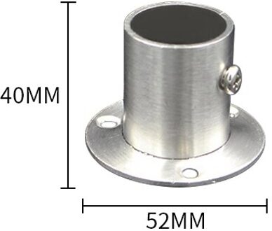 5pcs/lot Stainless steel pipe bracket 19-32mm Dia Tube support Flange Seat for Wardrobe Hanging Rail Rod Pole Socket End Holder G318917