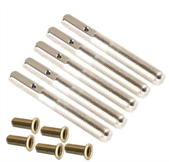 5pcs Lyre Small Harp Seven Ten String Pin Nails Heptachord Fixed String Screws Pins Musical Stringed Instrument Parts