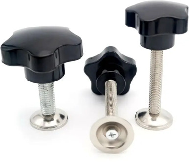5PCS M8M10 hand screw screw screen printing silk screen star-shaped plum blossom internal thread clamping screw bolt knob