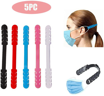 5PCS Mask Extension Buckle Non-slip Extender Anti-Earache Face Mask Ear Hooks Masks Holder Buckle Mask Ear Grips Extension Hook