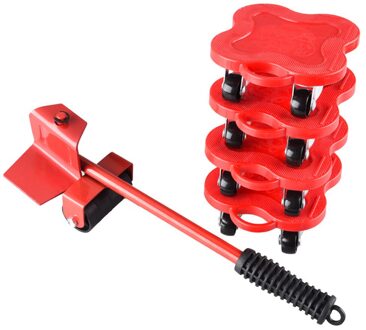 5Pcs Meubels Transport Roller Set Removal Lifting Moving Tool Heavy Object Mover Huishoudelijke Meubels Mobiele Slides Trolley 5 stk A