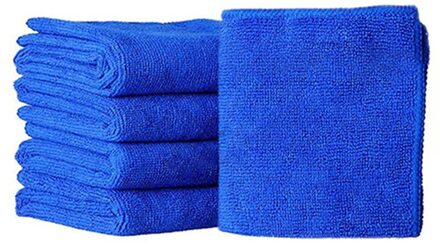 5Pcs Microfiber Car Cleaning Handdoek Auto Motorfiets Wassen Glas Huishoudelijke Schoonmaakmiddelen Kleine Handdoek Auto Accessoires