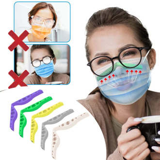 5pcs MIX Silicone Nose Bridge Bracket For Glasses Anti-fogging Breathable Mask Holder 3D Nose Bridge Holder