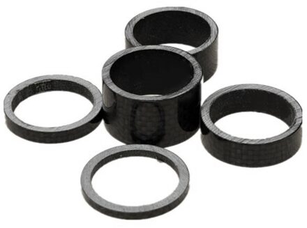 5Pcs Mtb Mountainbike 3 5 10 15 20Mm Carbon Fibre Voorvork Kom Serie Headset Wasmachine Road fiets Bovendeel Backup Ring
