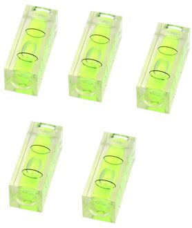 5Pcs Multifunctionele Mini Niveau Pedaal Meetinstrument Waterpas Houtbewerking Houten Horizontale Bubble Vierkante Ronde plein