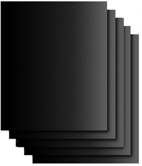 5Pcs Non-stick Ptfe-gecoate Glasvezel Stof Bbq Grill Mat Herbruikbare Picknick Koken Barbecue Bbq Grill Mat