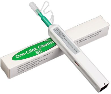 5Pcs One-Click Fiber Optic Connector Cleaner Pen 800 Keer Voor Sc St Fc 2.5Mm En Lc 1.25Mm Adapters Universele Cleaner Tool 2.5mm SC
