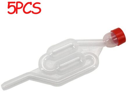 5Pcs One-Way Wijn Bier Brouwen Gisting Terugslagklep Air Lock Water Seal Home Wijnmaken Uitlaatklep Vergister gist 5stk