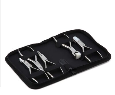 5Pcs Optische Tang Set Glazen Tool Kit Nylon Pocket