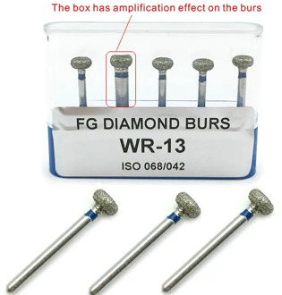 5pcs/pack Dental High Speed Diamond Burs Dentist Medium Diamond Dental Lab Tools WR-13